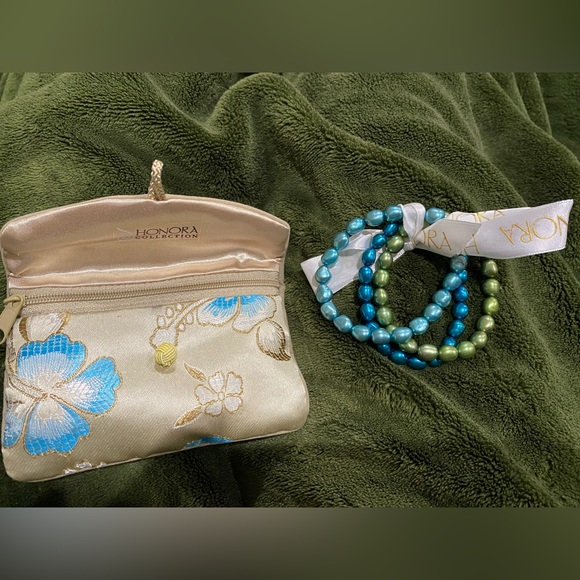 Honora Set of 3 Cultured Pearl Stretch Bracelets - Picture 1 of 1